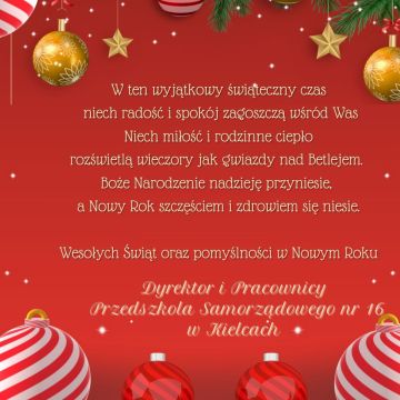 Życzenia świąteczne  